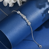 Moissanite Infinity Bracelet - 18k Gold Plated 925 Sterling Silver - EverlyCrafted