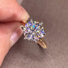 3ct Moissanite Engagement Ring in 925 Silver with Certificate - EverlyCrafted