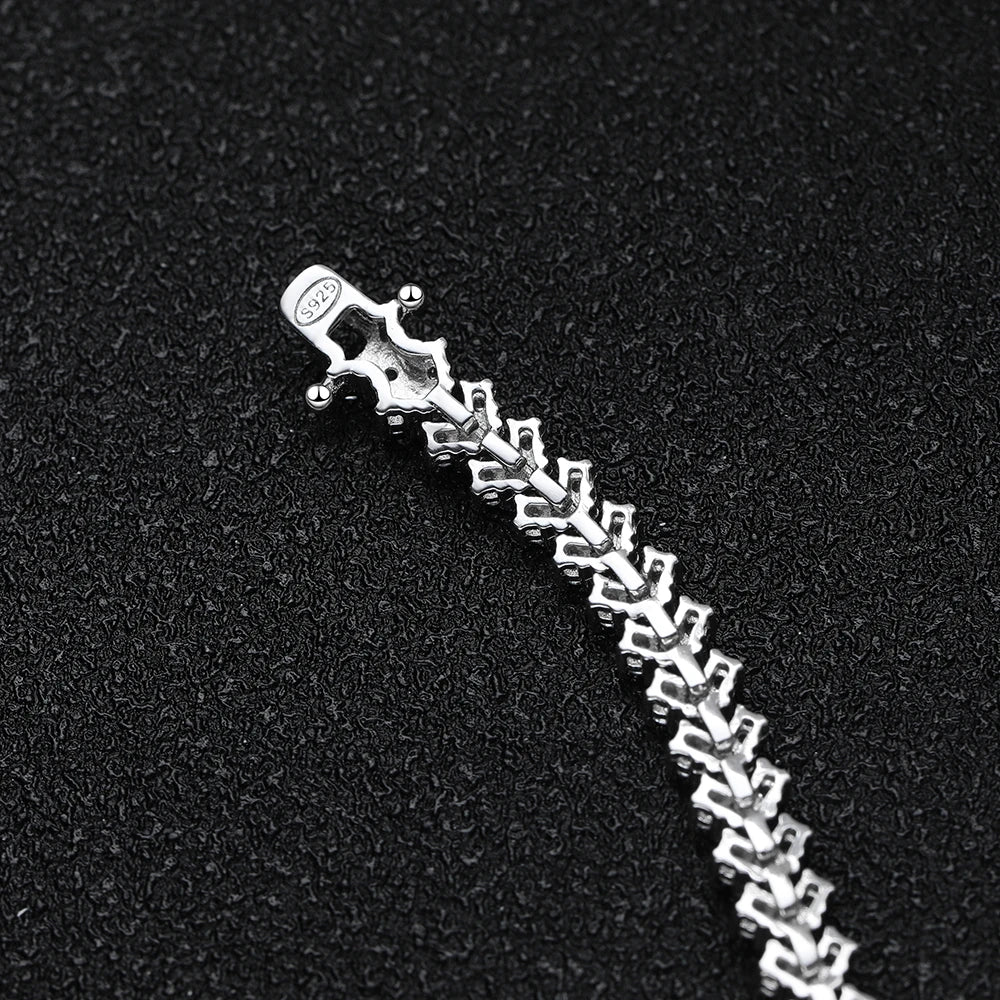 Zircon Tennis Bracelet 925 Sterling Silver Plated 18k White Gold - EverlyCrafted