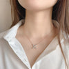 1.2 Carat D Color Moissanite Pendant Necklace for Women S925 Sterling Silver Earrings Sparkling Fine Jewelry Set Wedding Gift - EverlyCrafted