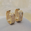 Full Moissanite Square Hoop Earrings in Silver 925 - EverlyCrafted
