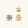 Moissanite Stud Earrings 0.3-2CT 925 Sterling Silver - EverlyCrafted