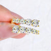 3.26 CTTW Moissanite Bridal Ring - 18K Gold Plated 925 Sterling Silver - EverlyCrafted