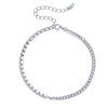 Moissanite Half Tennis Bracelet - 18k Gold Plated 925 Sterling Silver - EverlyCrafted
