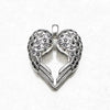 Sterling Silver Heart Wings Pendant Jewelry for Men and Women