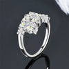3.26 CTTW Moissanite Bridal Ring - 18K Gold Plated 925 Sterling Silver - EverlyCrafted