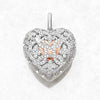 925 Sterling Silver Heart Locket Pendant Jewelry for Women