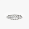 2mm Moissanite Flower Ring 925 Sterling Silver - EverlyCrafted