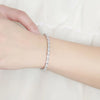 4x6mm Pear Zircon Tennis Bracelet in Sterling Silver - EverlyCrafted
