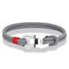 Double Strand Braided Rope Bracelet with Stainless Steel U-Buckle - EverlyCrafted