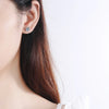4CTW Moissanite Stud Earrings in 14K White Gold Plated Sterling Silver - EverlyCrafted