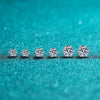 4CTW Moissanite Stud Earrings in 14K White Gold Plated Sterling Silver - EverlyCrafted