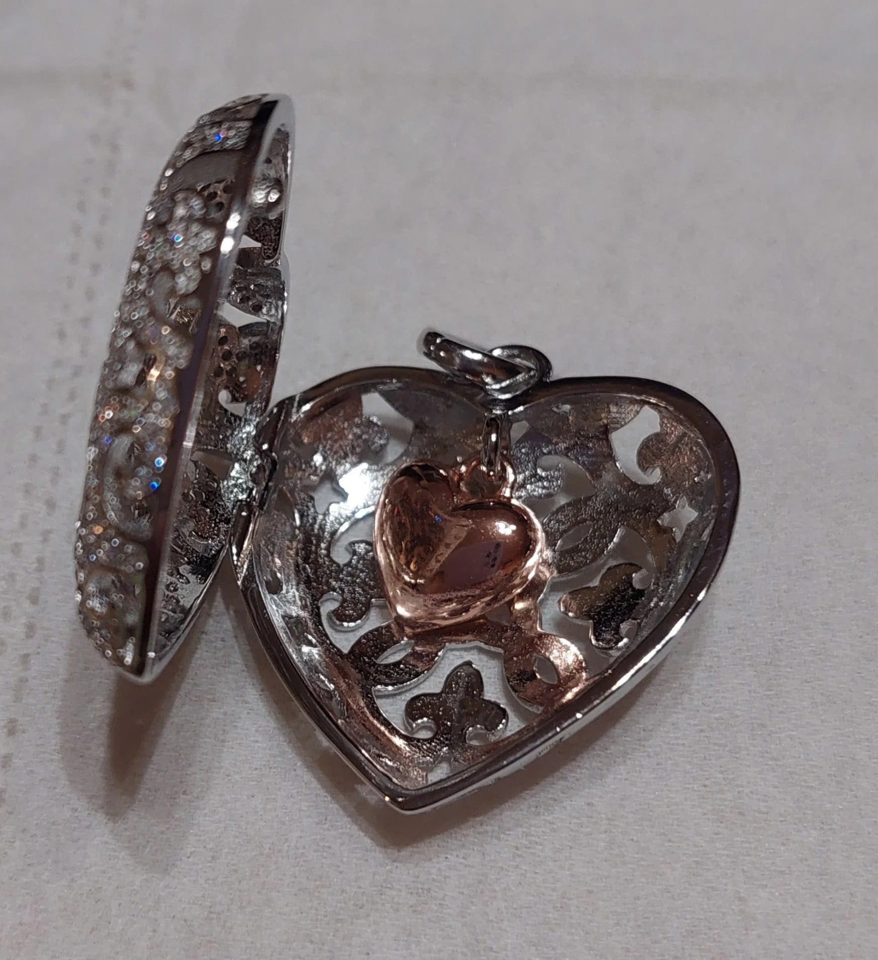 925 Sterling Silver Heart Locket Pendant Jewelry for Women - EverlyCrafted
