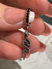 Blackened Snake and Sword Hoop Earrings in 925 Sterling Silver - EverlyCrafted