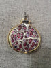 Large Pomegranate Pendant - 925 Sterling Silver Jewelry - EverlyCrafted