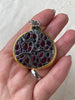 Large Pomegranate Pendant - 925 Sterling Silver Jewelry - EverlyCrafted
